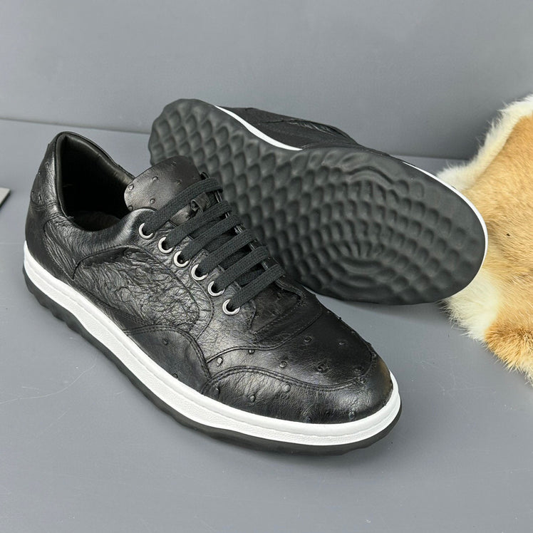Preorder Ostrich Skin Leather Sneaker