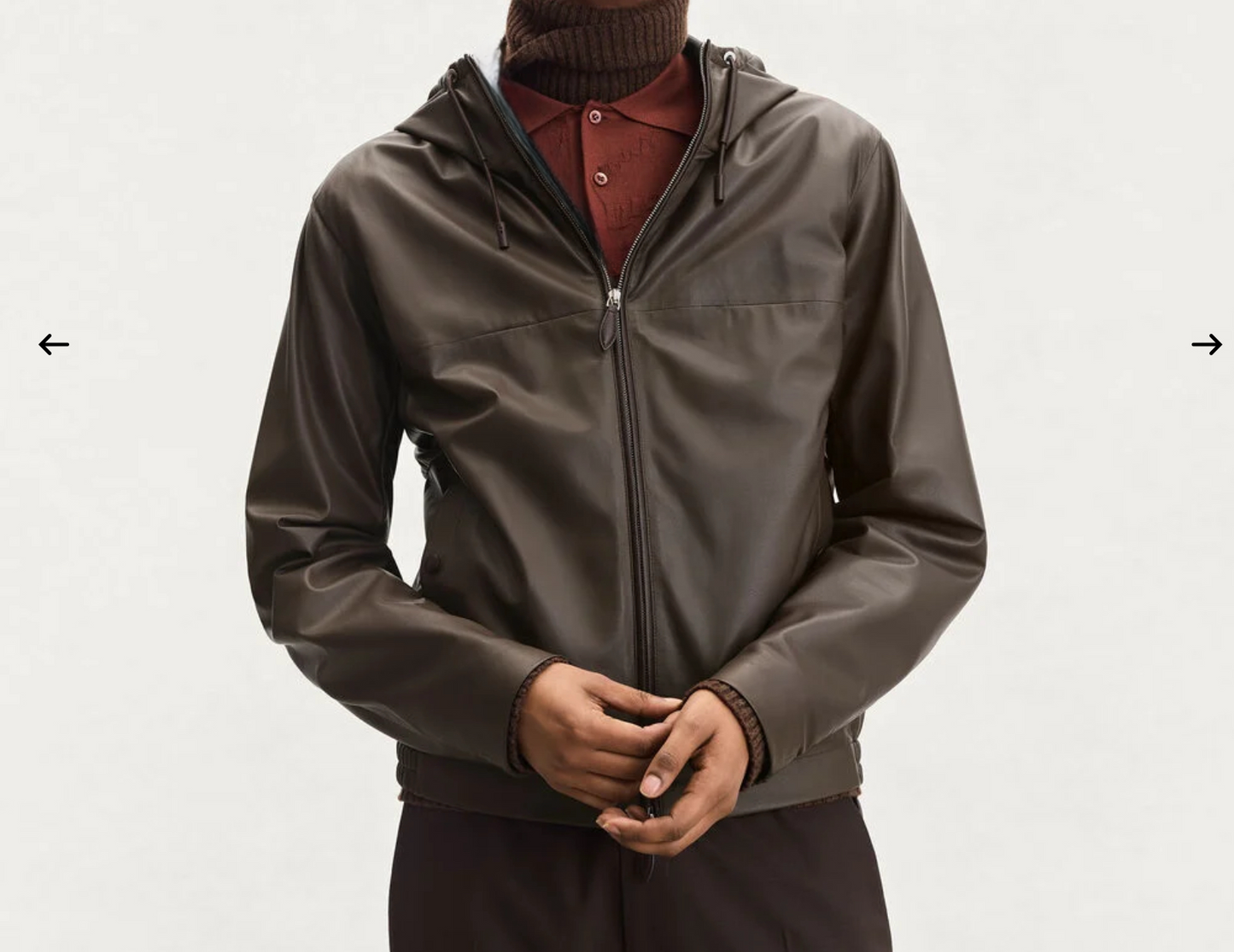 Preorder Mens Jackets , Brown Calfskin Leather Jacket