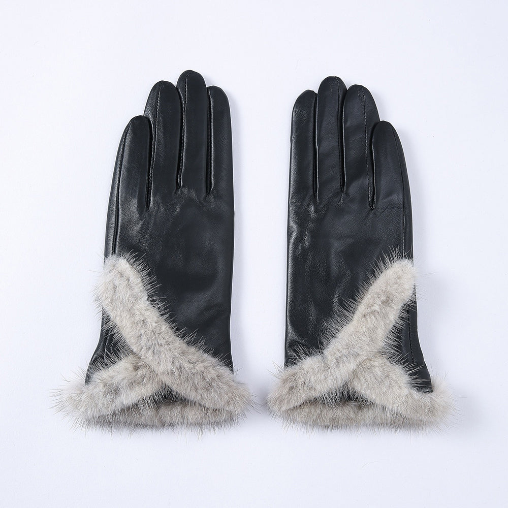 Womens Gloves, Lined Touchscreen Texting Mitten Soft Driving Morocycle Snap Cuff Gloves Gloves