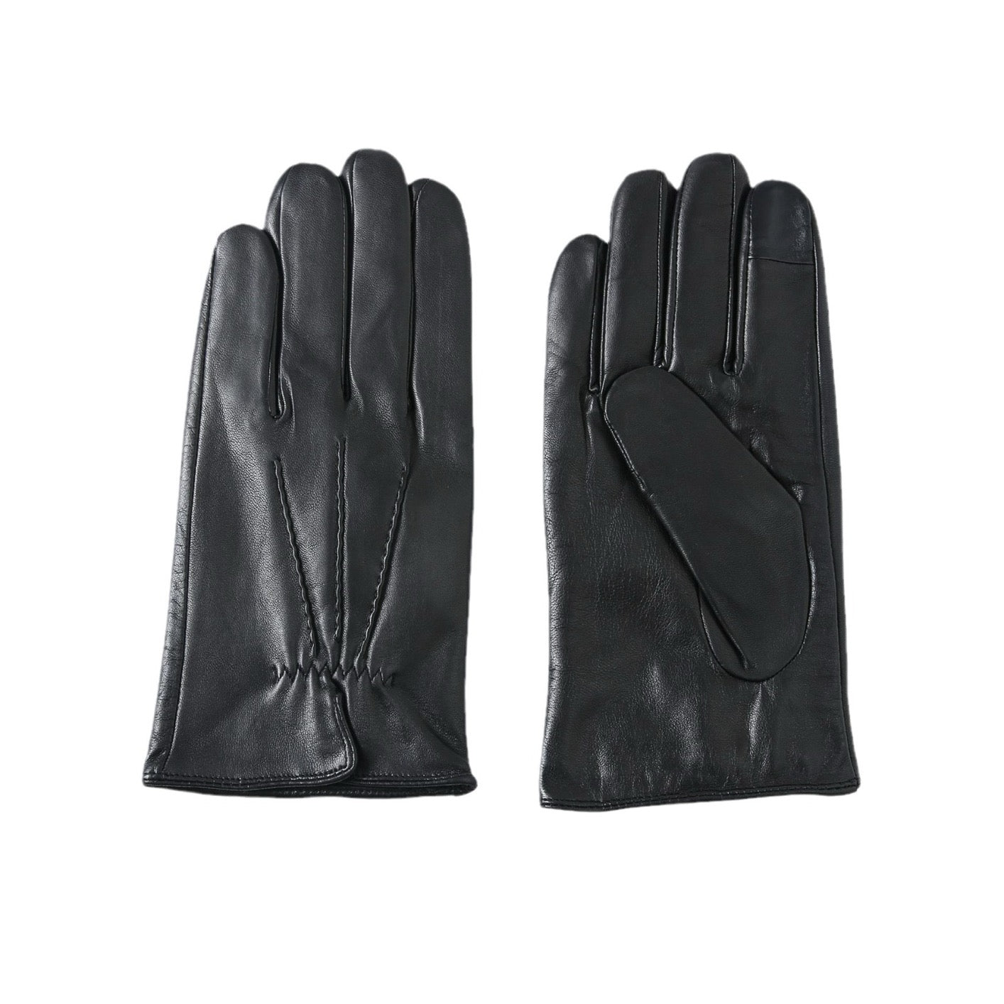 Men's Genuine Leather Touchscreen Gloves