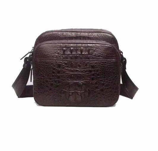 Men's  Crocodile Leather Small Ipad Messenger Bags ,Cross body Bags