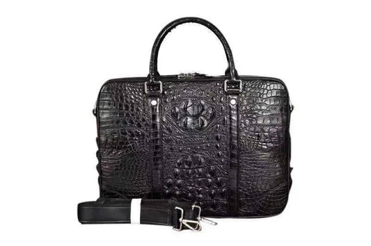 Men's Crocodile Leather Briefcase,Messenger Bags,Laptop Bags