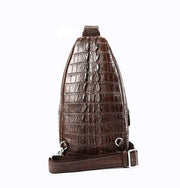 Men's Crocodile Leather Chest Sling  Cross Body Day Packs