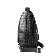 Men's Crocodile Leather Chest Sling  Cross Body Day Packs