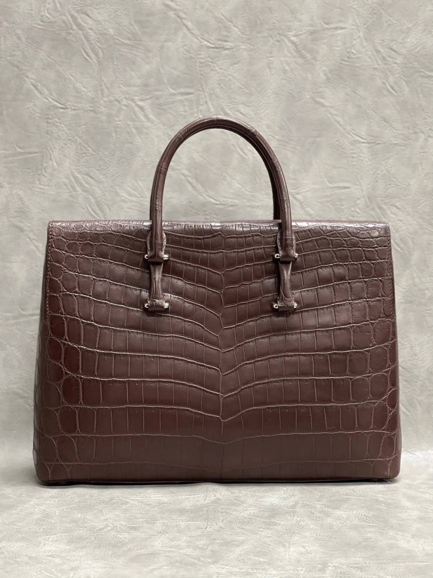 Men's Genuine Crocodile Leather Briefcase