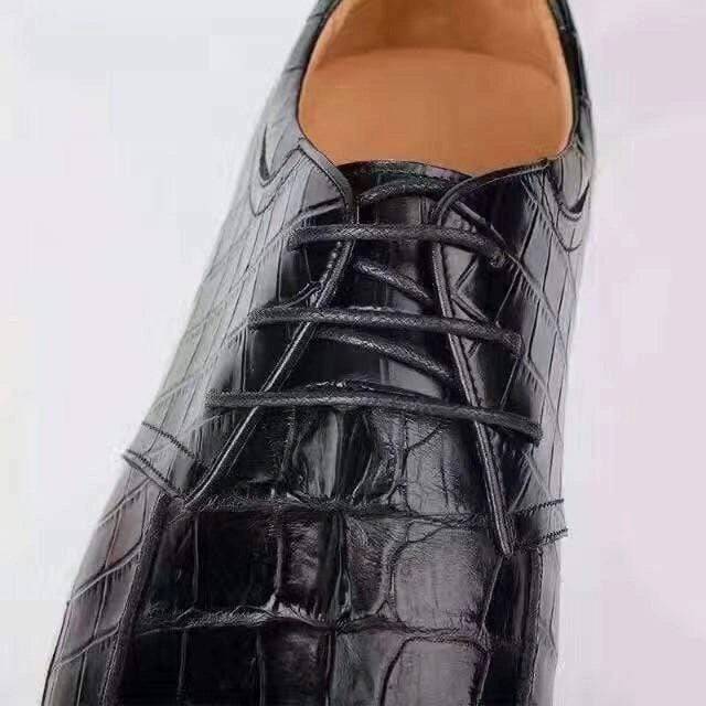 Crocodile Shoes Mens Casual Slip On Genuine Crocodile Leather Shoes