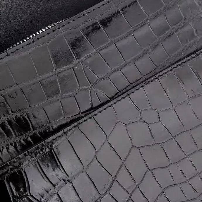 Mens Crocodile Leather Mesenger Bag For Laptop