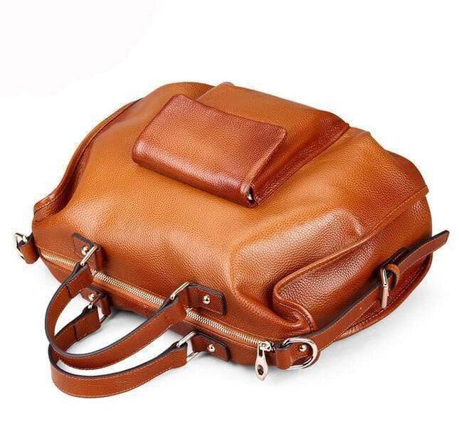 Rossie Viren  Cervo Deerskin Leather Top Handle Cross Body Bag