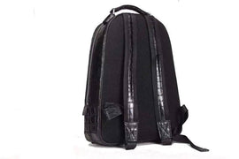 Rossie Viren Crocodile Skin Leather Backpack