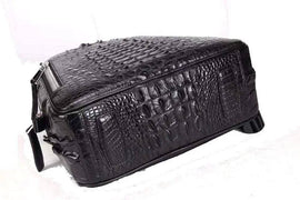 Rossie Viren Crocodile Skin Leather Backpack