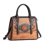Rossie Viren Leather Top Handle Shoulder Cross Body Bag