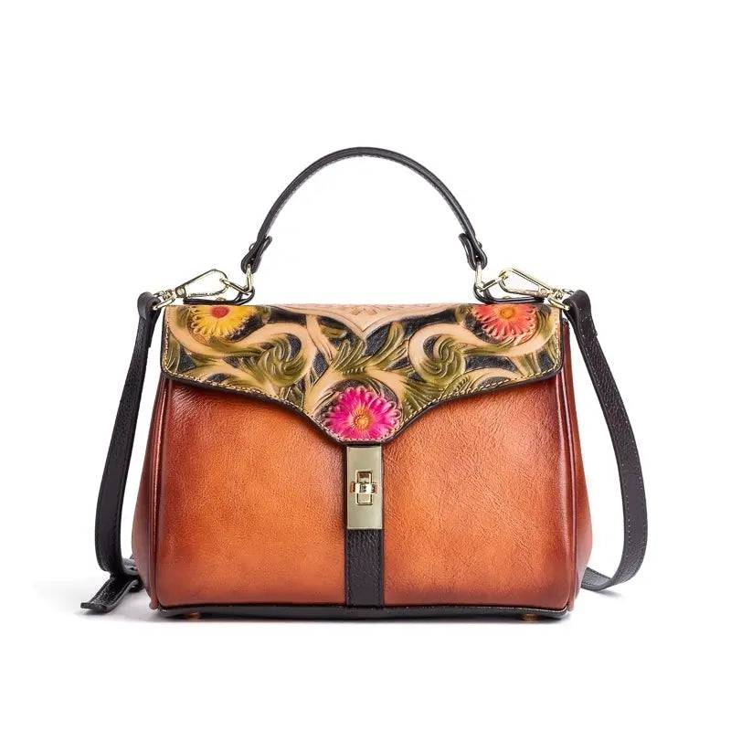 Rossie Viren Mini Leather Top Handle Satchel