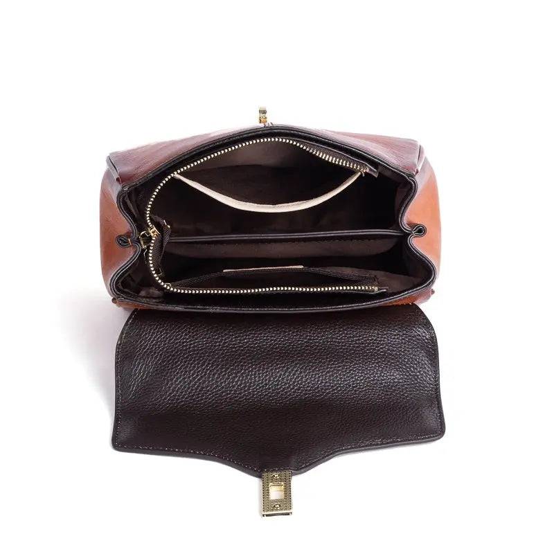 Rossie Viren Mini Leather Top Handle Satchel