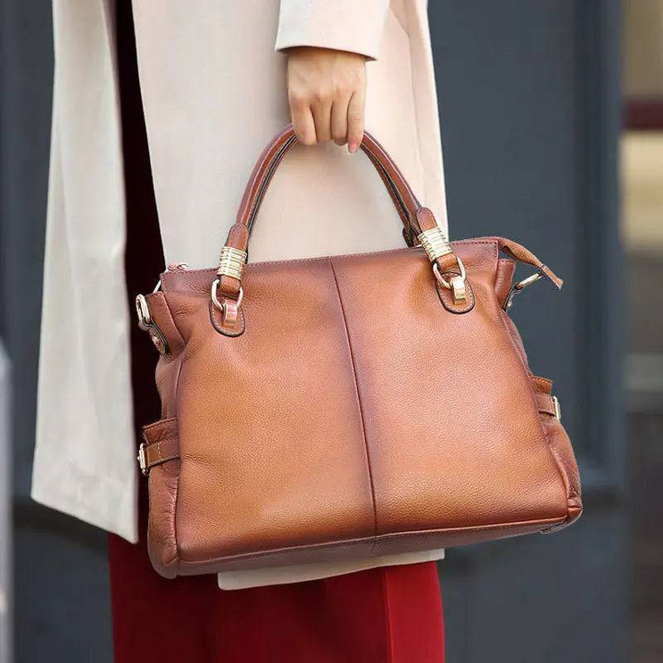 Rossie Viren Vintage Reissue Cervo Pebbled Leather Cross body Tote Bags