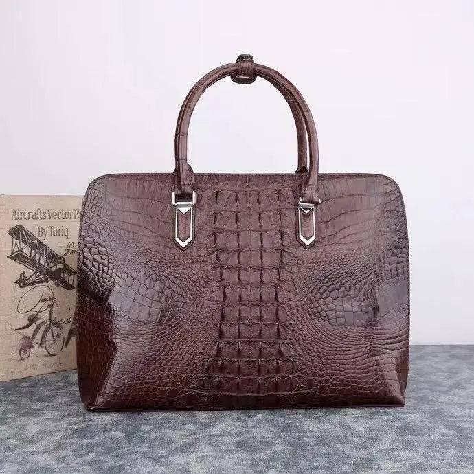 Shell Bag  Crocodile Leather Hand Bag Shell Pack  Alma Bag