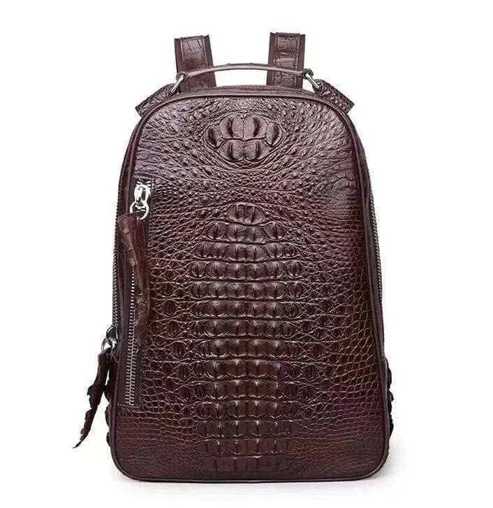 Unisex Crocodile Backpack, Fashion Crocodile Daily Backpack