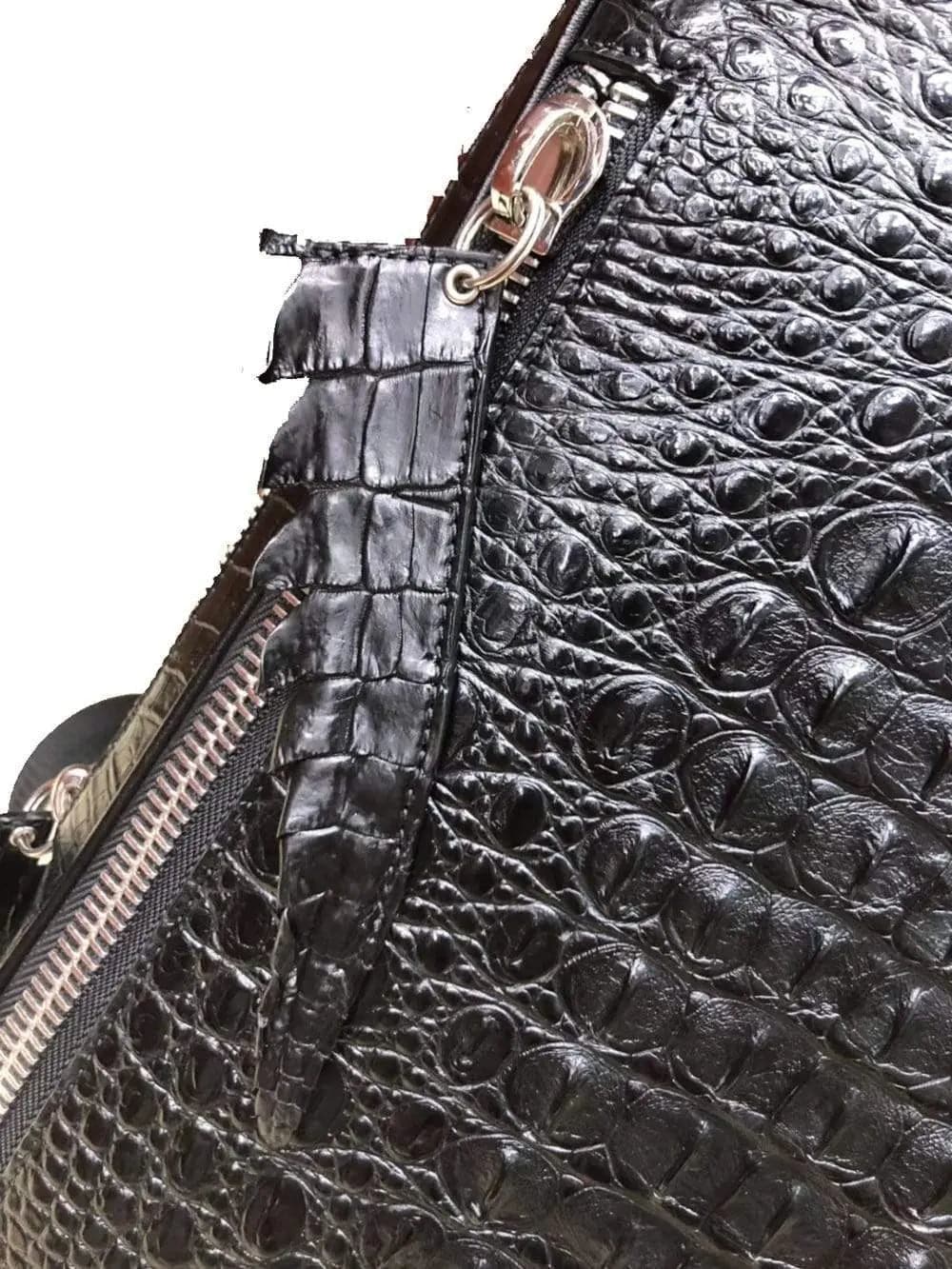 Unisex Crocodile Backpack, Fashion Crocodile Daily Backpack