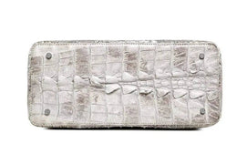 Women's Crocodile Leather Tote bags White 35 cm