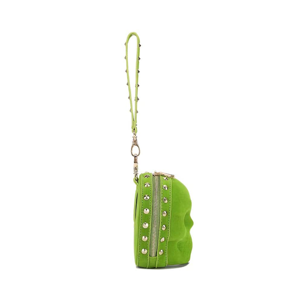 3D Skull Handle Bag ,Mini Skull Bags, Fashion 3D Skull Suede Wrist Handle Bag