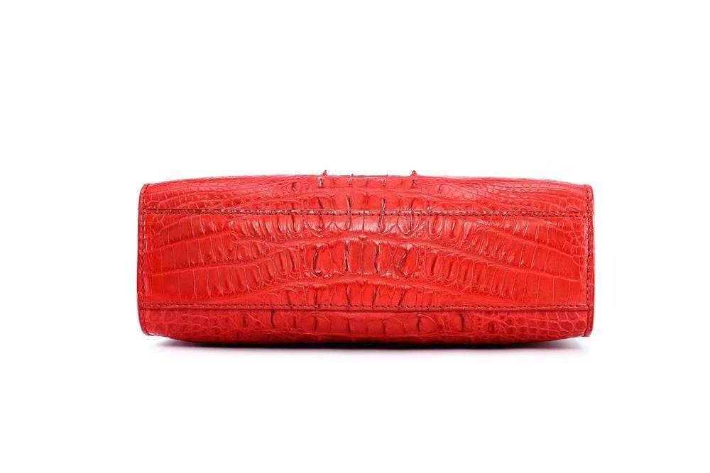 Classy Flap Chain Bag Genuine Crocodile Leather Clutch Cross Body Shoulder Bags