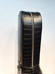 Crocodile Belly Leather Golf Bags ,Golf Sets , Golf Cart Bags  & Golf Stand Bags Black With Roller