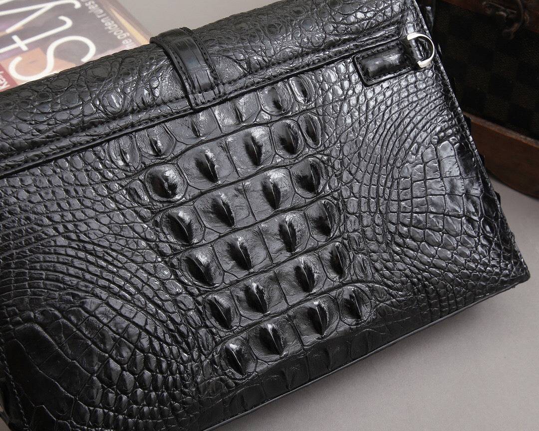 Crocodile Bone Leather  Clutch Bags