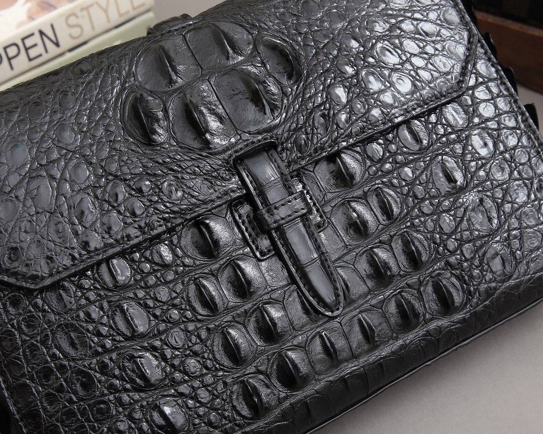 Crocodile Bone Leather  Clutch Bags