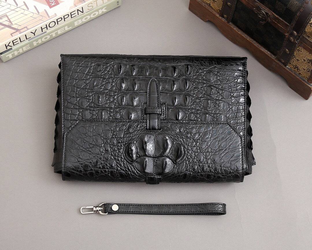 Crocodile Bone Leather  Clutch Bags