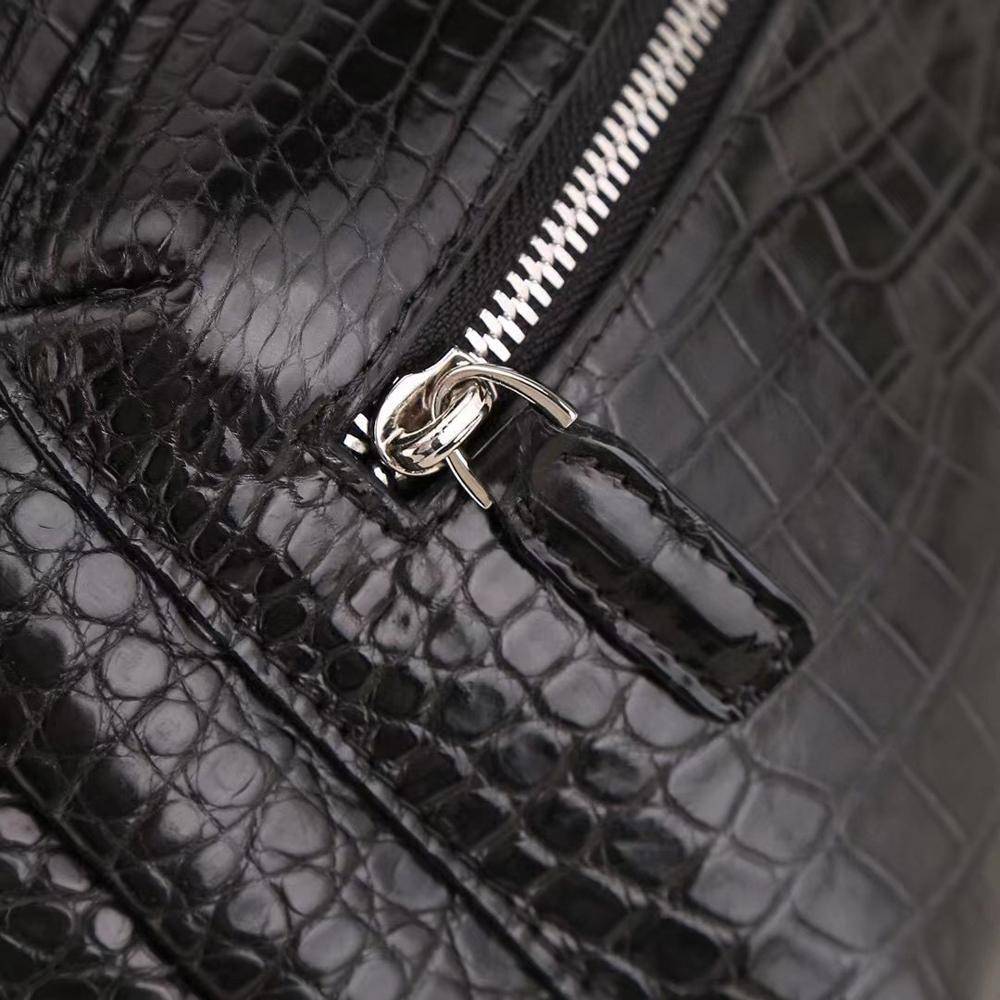 Crocodile Leather Backpack For Women