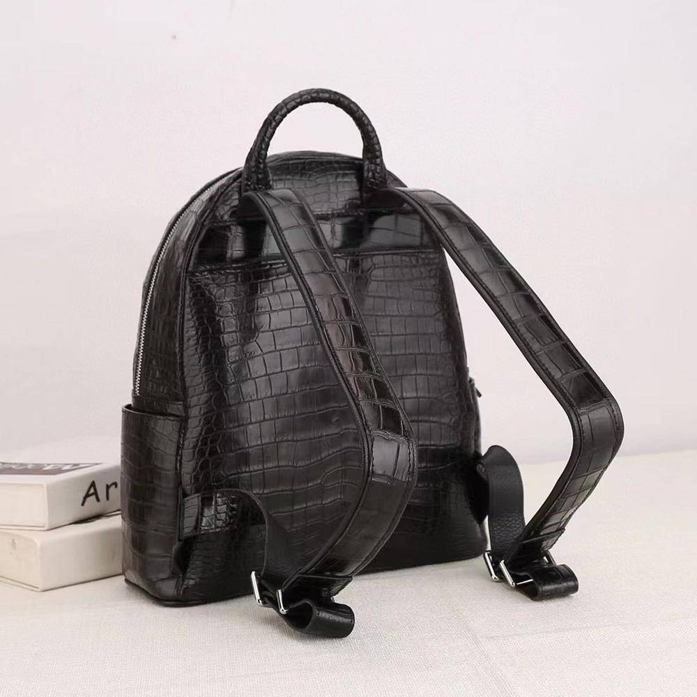 Crocodile Leather Backpack For Women