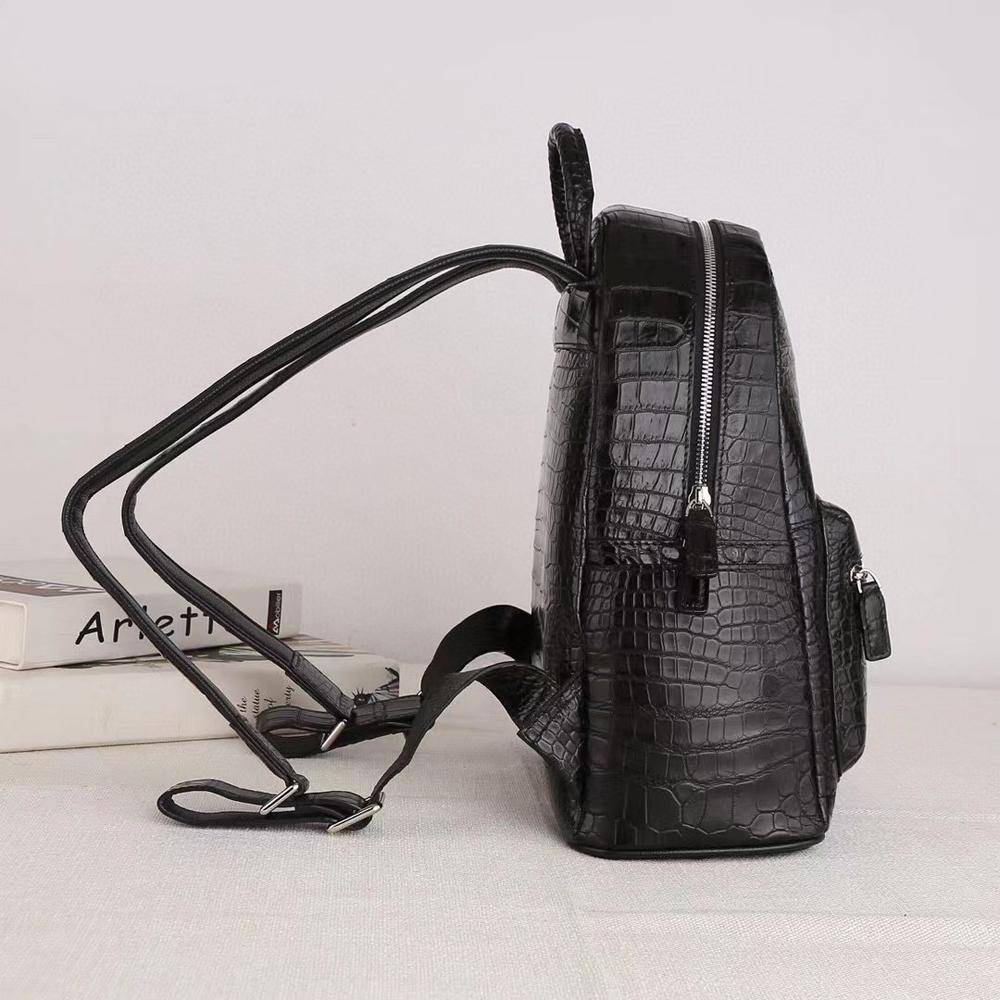 Crocodile Leather Backpack For Women