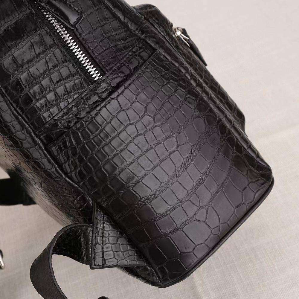 Crocodile Leather Backpack For Women