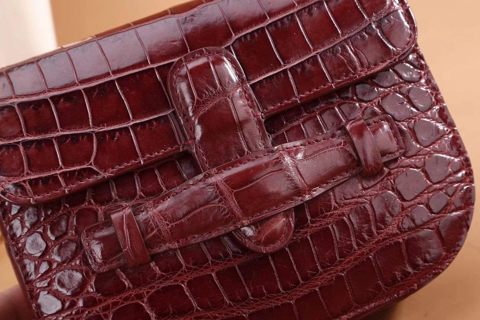 Crocodile Leather Bum Waist Belt Messenger Bag For Girls