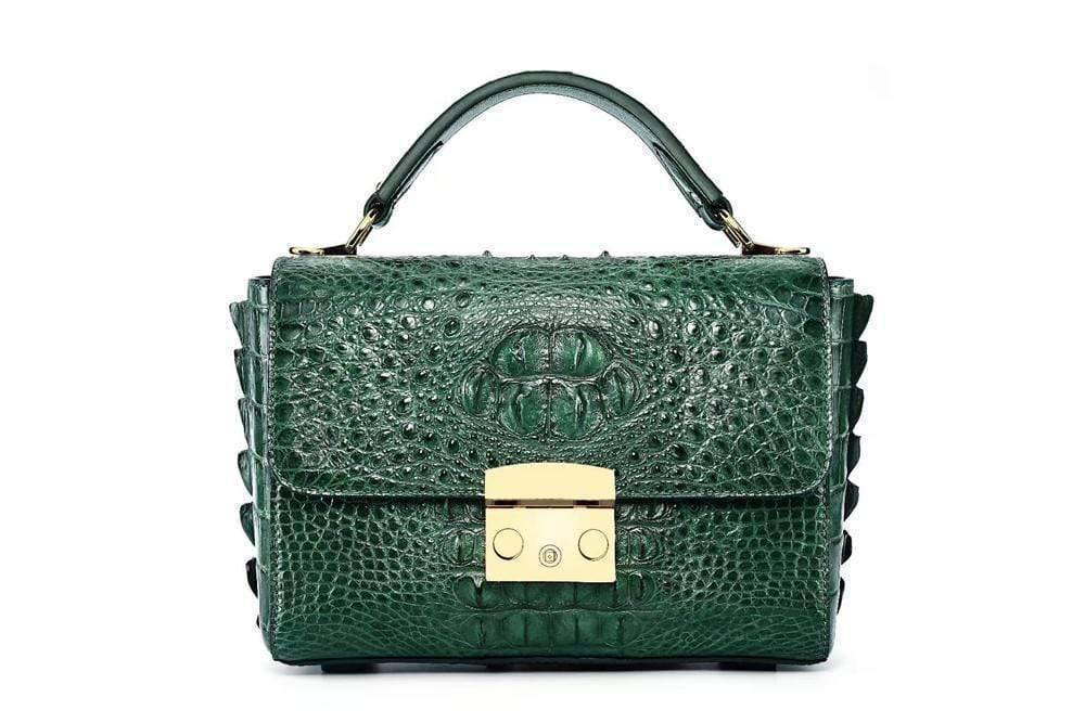 Crocodile Leather Mini Cross Body Messenger Top Hanlde Bags