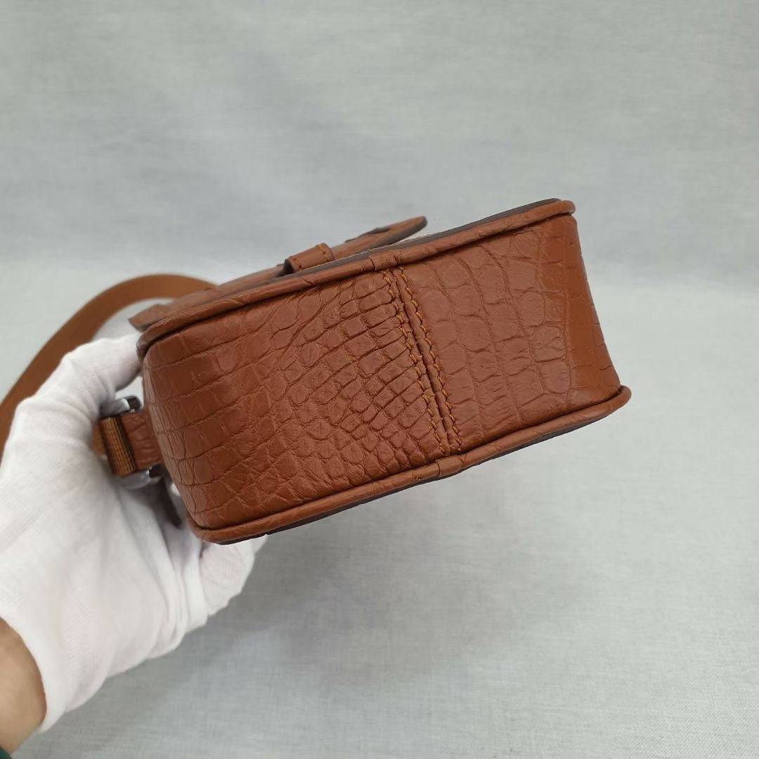 Crocodile Leather Phone Case Cross Body Bag