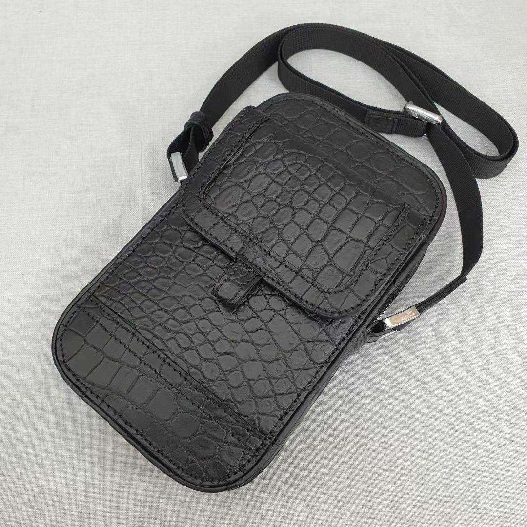 Crocodile Leather Phone Case Cross Body Bag