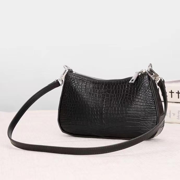 Crocodile Leather Underarm With Chain Shoulder Strap Bag