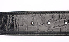 Crocodile Skin Belly Leather Belt 4215