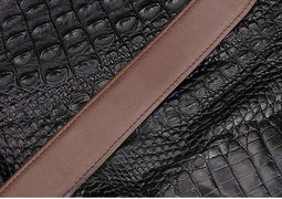 Crocodile Skin Belly Leather Waist Belt Without Buckle