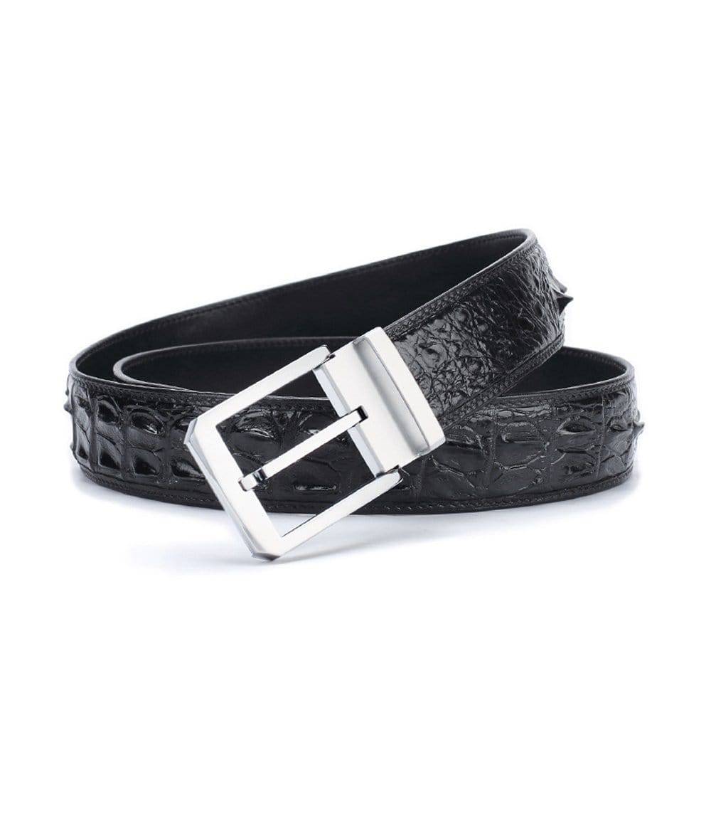 Crocodile Skin Leather Belt 3200