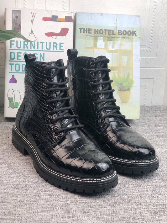 Crocodile Shoes Crocodile Skin Leather Martin Boots