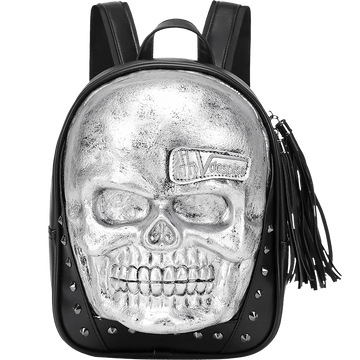 Unisexs 3D Skull Backpack ,Leisure  Backpack ,Halloween Skull Backpack Small