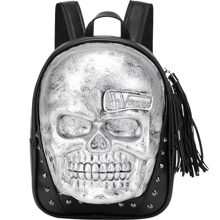 Unisexs 3D Skull Backpack ,Leisure  Backpack ,Halloween Skull Backpack Small