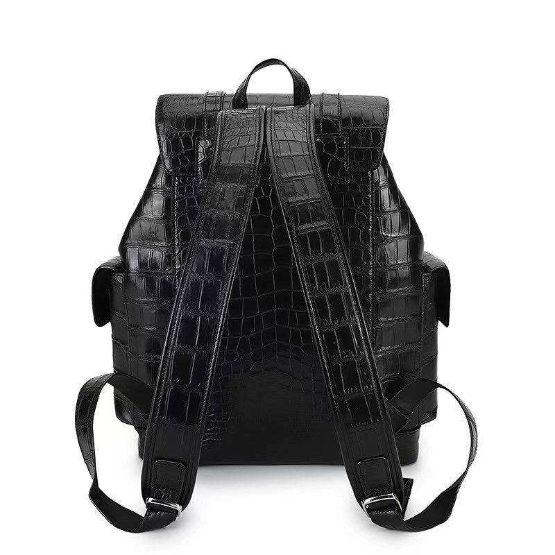 Genuine Crocodile  Belly Leather Backpack