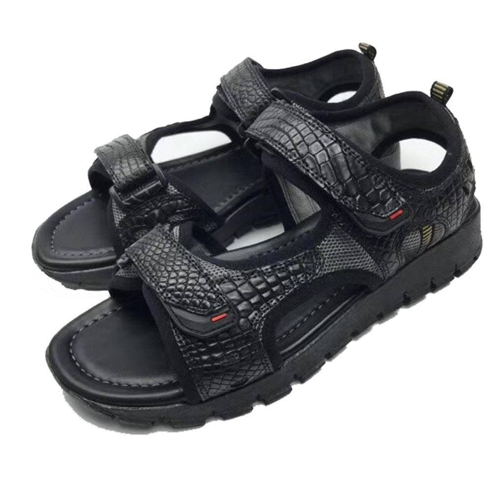 Crocodile Shoes Genuine  Crocodile  Bone Leather Sports Sandals Summer