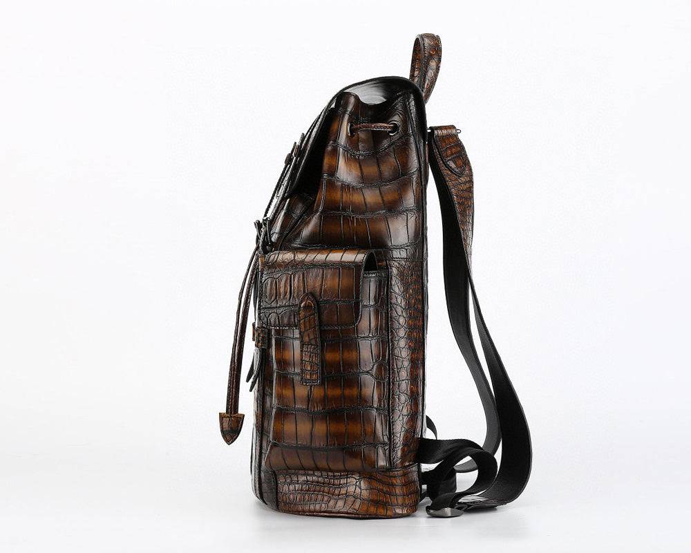 Genuine Crocodile Leather Backpack