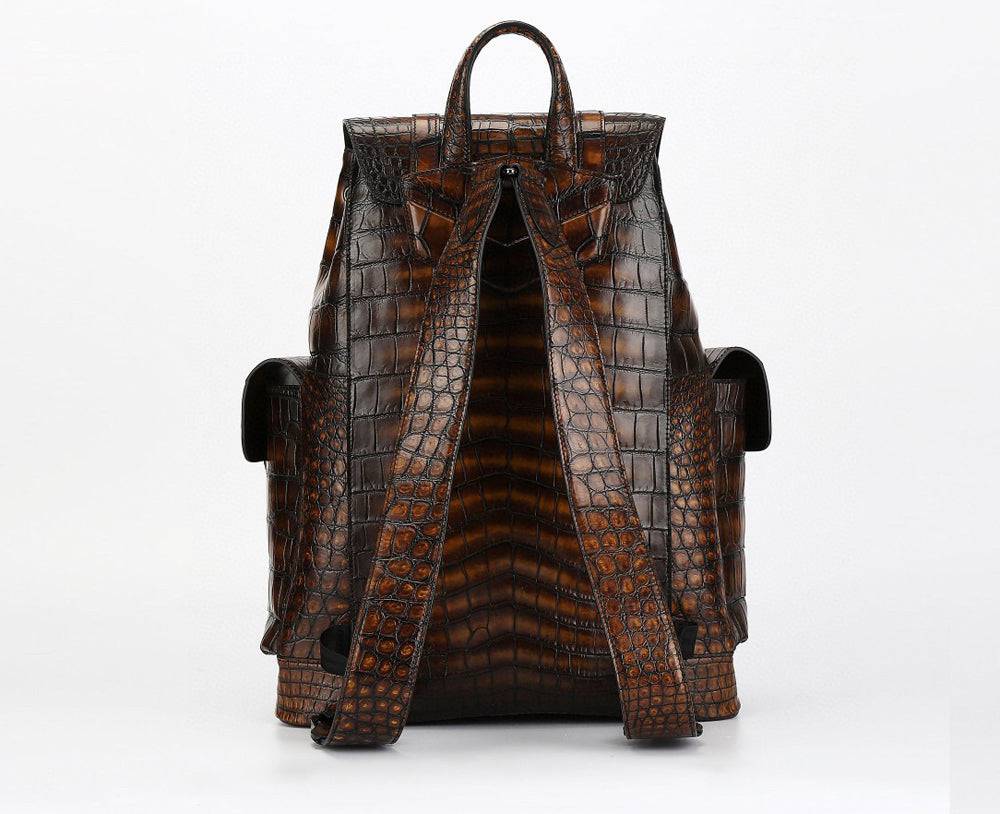 Genuine Crocodile Leather Backpack