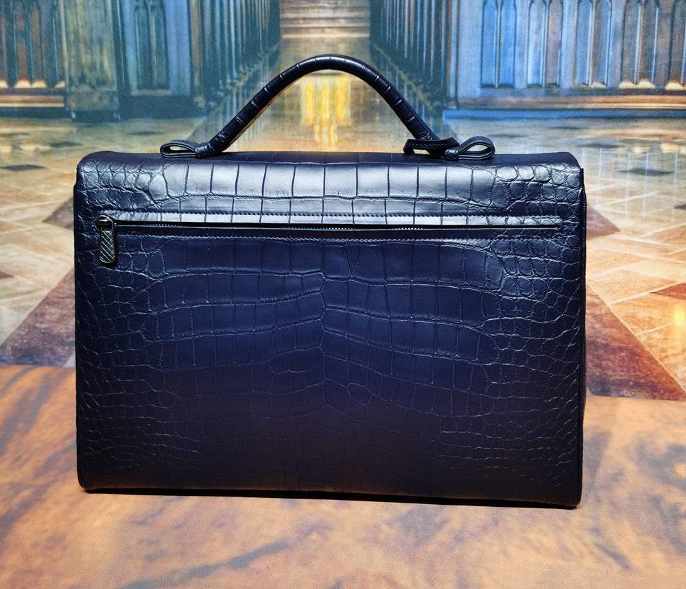 Genuine Crocodile Leather Briefcase Business Bags