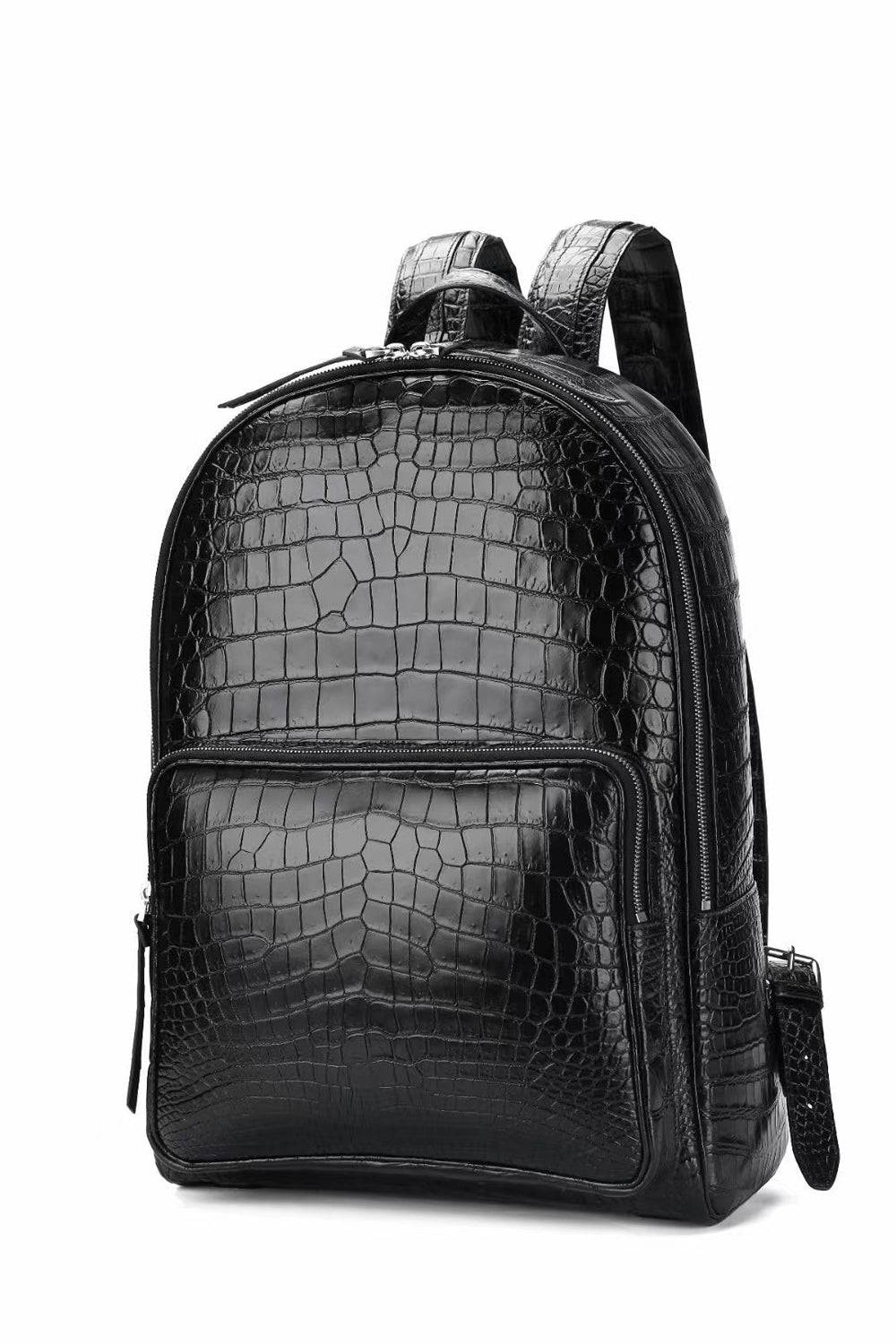 Genuine Crocodile Leather Dome  Backpack