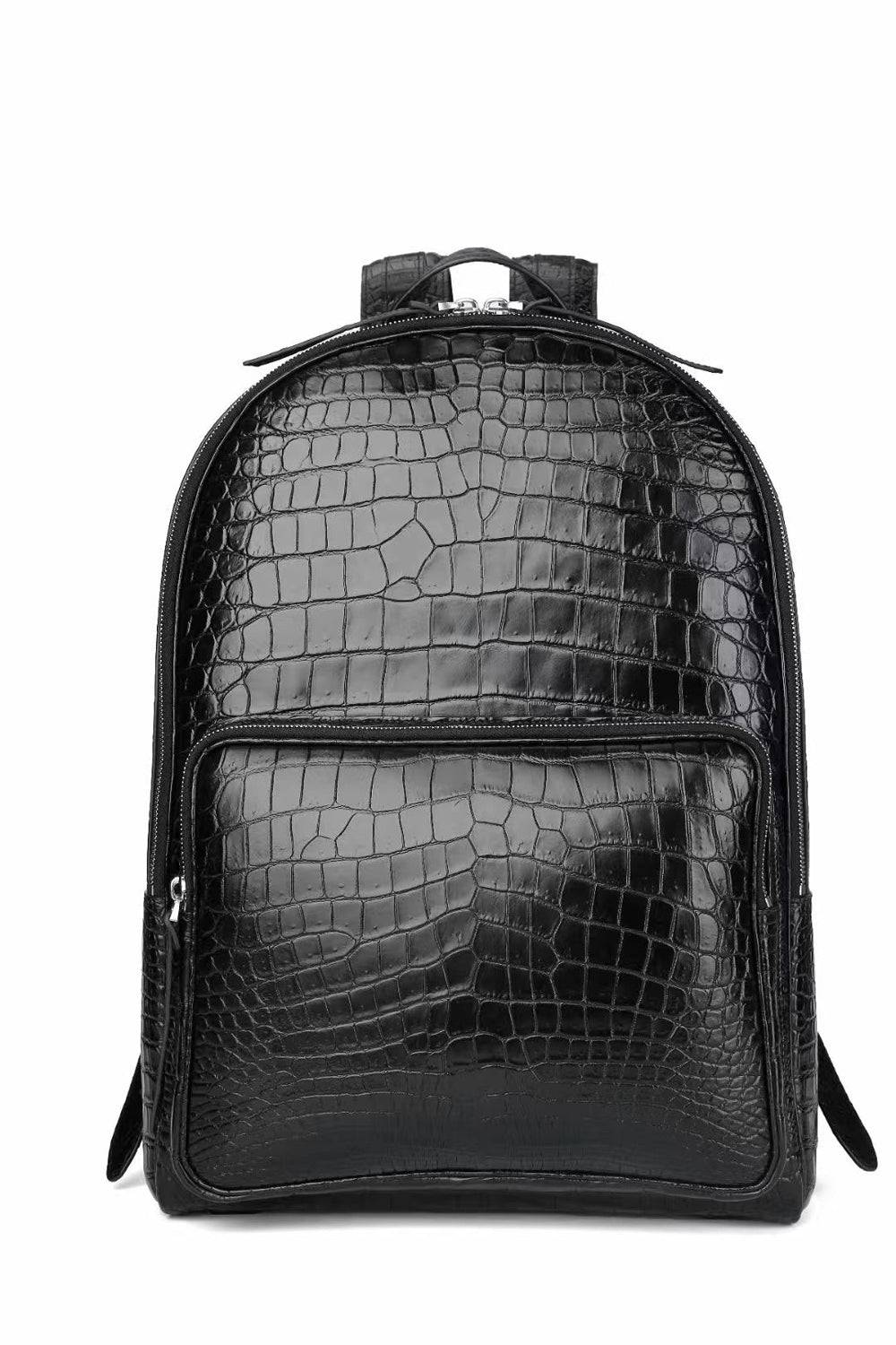 Genuine Crocodile Leather Dome  Backpack